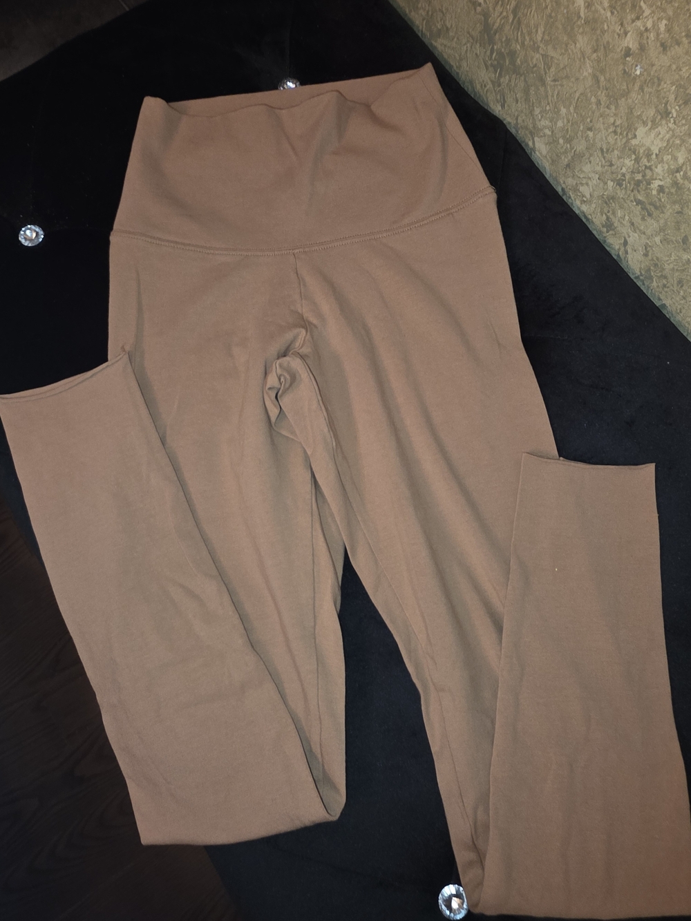 TNA Brown High-Waist Leggings
